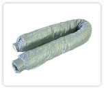 断熱ダクト（Ｋフレキ） | 空調用断熱・消音ダクトで24㎏/㎡の高密度のグラスウールを採用（国土交通省不燃認定品）。