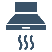 レンジフードが大きくて、圧迫感