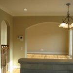 キッチン側から見た風景、照明もおしゃれです！