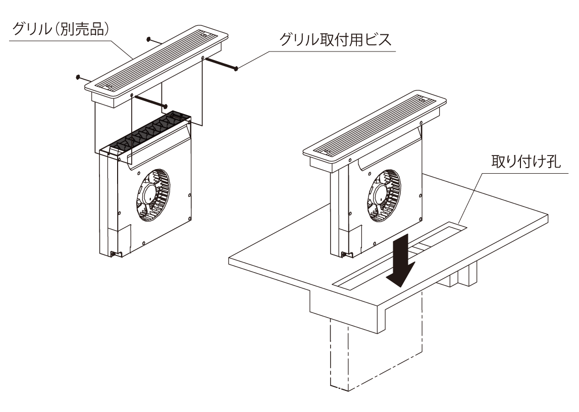 取り付け
