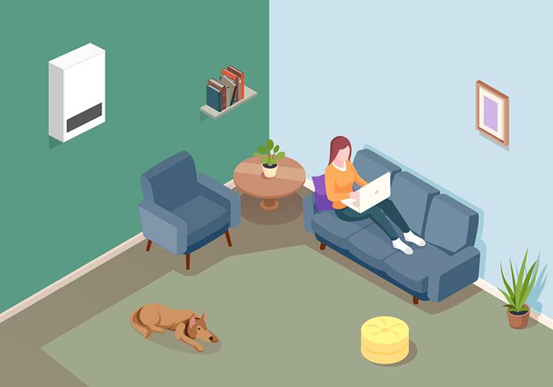 ３種換気の戸建住宅で部分的な熱交換換気